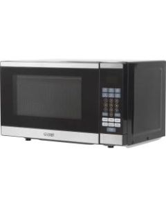 Commercial Chef CHM770SS Microwave Oven - 5.24 gal Capacity - Microwave, Baking - 10 Power Levels - 700 W Microwave Power - 9.50in Turntable - Stainless Steel - Countertop - Black