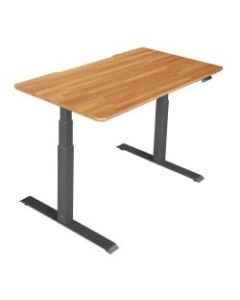 Vari Electric Standing Desk, 60inW, Butcher Block