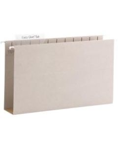 Smead TUFF 1/3 Tab Cut Legal Recycled Hanging Folder - 8 1/2in x 14in - 3in Expansion - Top Tab Location - Assorted Position Tab Position - Steel Gray - 18 / Box