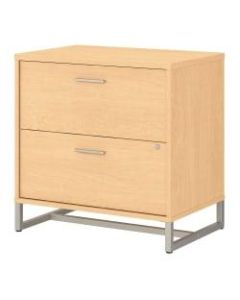 kathy ireland Office by Bush Business Furniture Method 30inW Lateral 2-Drawer File Cabinet, Natural Maple, Standard Delivery