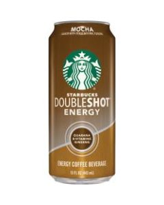 Starbucks Doubleshot Mocha Energy Drink - Ready-to-Drink - Mocha Flavor - 15 fl oz (444 mL) - 12 / Carton