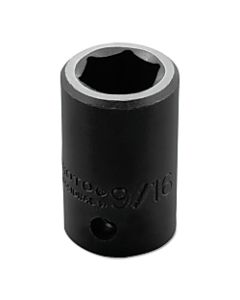 Torqueplus Impact Sockets, 1/2 in Drive, 9/16 in Opening, 6 Points