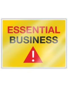 ComplyRight Essential Business Window Cling, English, 8-1/2in x 11in,