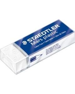 Staedtler Mars Plastic White Eraser - White - Plastic - 2.5in Width x 0.5in Height x 0.9in Depth x - 20 / Box - Latex-free, Non-smudge, Smear Resistant, Tear Resistant
