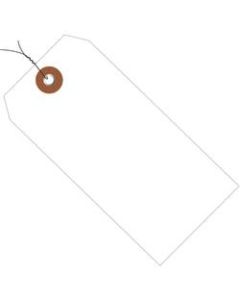 Office Depot Brand Prewired Plastic Shipping Tags, 4 3/4in x 2 3/8in, White, Case Of 100