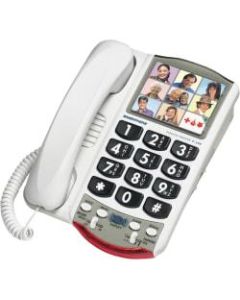 Plantronics Ameriphone Amplified Photo Phone - 1 x Phone Line(s) - 1 x Phone Line - White, Black