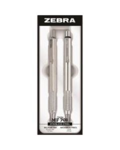 Zebra Pen M/F-701 Pen and Pencil Set - 0.7 mm Pen Point Size - 0.7 mm Lead Size - Refillable - 2 / Set