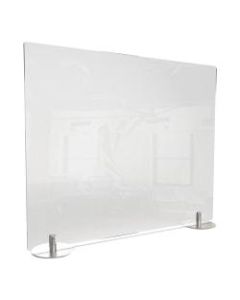 Ghent Desktop Protection Screen, Freestanding, 24in x 29in, Clear