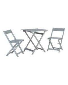 Linon 3-Piece Dixon Bistro Set, Gray