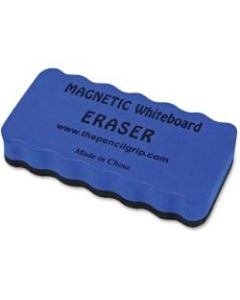 The Pencil Grip Magnetic Whiteboard Eraser Class Pack - 2in Width x 4in Length - Used as Ink Remover, Dirt Remover, Mark Remover - Magnetic, Comfortable Grip, Ergonomic Design - Blue, Black - 24 / Box