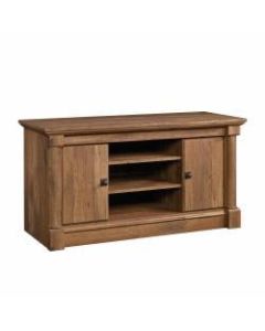 Sauder Palladia Panel TV Stand For 50in TVs, 24-3/8inH x 47inW x 18-7/8inD, Vintage Oak