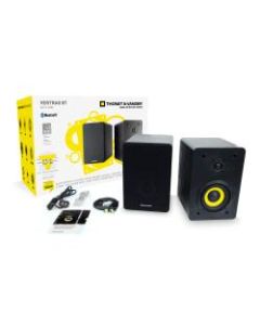Thonet & Vander VERTRAG 2.0 Wooden 180W Bluetooth Bookshelf Speakers, Black, Pack Of 2 Speakers, VERTRAGBT