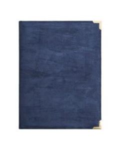 U Brands Blue Suede Padfolio with Porous Pen