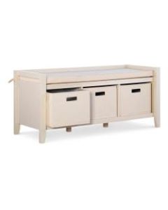 Linon Hale Entryway Storage Bench, Cream