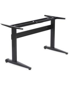 Lorell 54inW Height-Adjustable Desk Base, Black