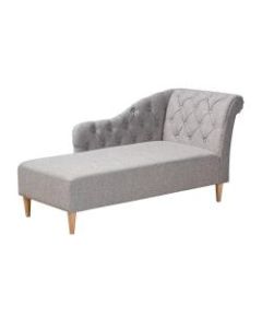 Baxton Studio 9700 Chaise Lounge, Gray