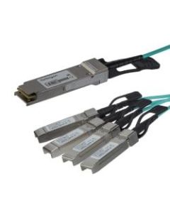 StarTech.com Cisco QSFP-4X10G-AOC10M Compatible QSFP+ Active Optical Breakout Cable - 15 m (49ft)