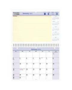 AT-A-GLANCE QuickNotes Monthly Desk/Wall Calendar, 11in x 8in, January To December 2022, PM5028