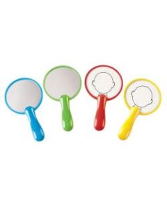 Learning Resources All About Me Mirror Boards, 5in, Assorted Colors, Pre-K To Grade 3, Pack Of 4 Boards