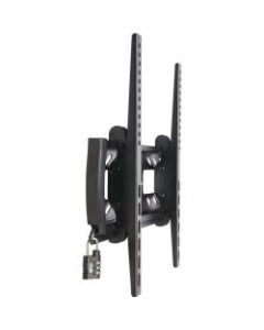 Tripp Lite Heavy-Duty Tilt Security Display TV Wall Mount for 32in to 55in TVs and Monitors, Flat or Curved Screens - Bracket - for flat panel - lockable - steel - black - screen size: 32in-55in - wall-mountable
