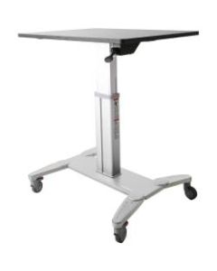 StarTech.com Mobile Sit-Stand Workstation, Silver