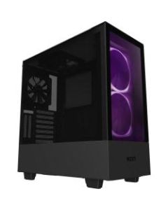NZXT Premium Compact Mid-tower ATX Case - Mid-tower - Matte Black - Hot Dip Galvanized Steel, Tempered Glass - 6 x Bay - 4 x 4.72in , 5.51in x Fan(s) Installed