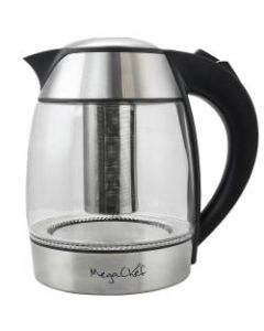 MegaChef 1.8-Liter Electric Tea Kettle, Silver