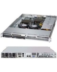 Supermicro SuperChassis 813LT-R500CB - Rack-mountable - Black - 1U - 2 x Bay - 2 x 3.94in x Fan(s) Installed - 2 x 500 W - Power Supply Installed - EATX Motherboard Supported - 2 x External 3.5in Bay - 1x Slot(s)