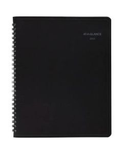 AT-A-GLANCE QuickNotes Monthly Planner, 7in x 8-3/4in, Black, January To December 2022, 760805
