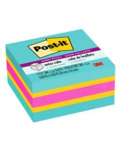 Post-it Notes Cube Notes, 3in x 3in, Aqua, Pad Of 360 Sheets