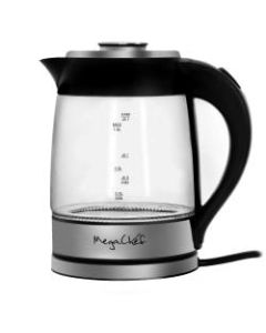 MegaChef 1.8-Liter Electric Tea Kettle, Clear