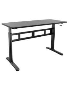 Mount-It! Mi-7981 56inW Hand Crank Sit-Stand Desk, Black