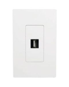 Tripp Lite USB 2.0 Keystone Panel Mount Coupler All-in-One F/F USB-A Black - 1 x Type A Female USB - 1 x Type A Female USB - Nickel Plated Connector - Gold Plated Contact - Black