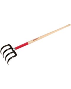 Four-Tine Potato Hooks/Refuse Hooks, 4-curved/oval tine w/diamond pt, 7 in w