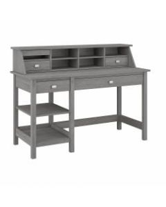 Bush Furniture Broadview 54W Computer Desk with Shelves and Desktop Organizer, Modern Gray, Standard Delivery