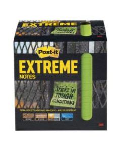 Post it Notes Extreme Notes, 3in x 3in, Green, Pack Of 12 Pads