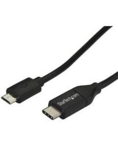 StarTech.com 1m 3ft USB-C to Micro-B Cable M/M - USB 2.0 - Micro USB Type C - Connect to USB C laptops such as Apple MacBook, Chromebook Pixel & more - 3.28 ft USB Data Transfer Cable for PC, Hard Drive, Cellular Phone, Tablet, Notebook, Desktop Computer