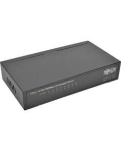 Tripp Lite 8-Port Gigabit Ethernet Switch Desktop Metal Unmanaged Switch 10/100/1000 Mbps - 8 Ports - 10/100/1000Base-TX - 8 x Network - Twisted Pair - Gigabit Ethernet - 2 Layer Supported - Wall Mountable, Desktop - 5 Year