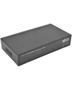 Tripp Lite 5-Port Gigabit Ethernet Switch Desktop Metal Unmanaged Switch 10/100/1000 Mbps - 5 Ports - 1000Base-T - 5 x Network - Twisted Pair - Gigabit Ethernet - 2 Layer Supported - Desktop, Wall Mountable - 5 Year