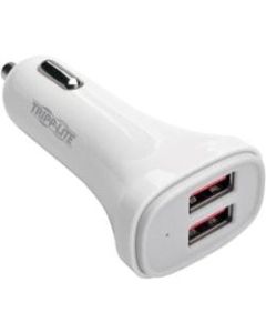 Tripp Lite USB Car Charger Dual-Port with Autosensing 5V 4.8A Fast Charger for Tablets and Cell Phones - 24 W Output Power - 12 V DC Input Voltage - 5 V DC Output Voltage - 4.80 A Output Current