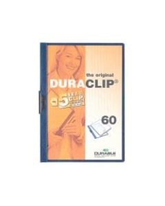 Durable Duraclip 60 Report Covers, 8 1/2in x 11in, Navy