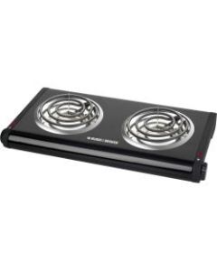 Black & Decker Double Burner Portable Buffet Range - 2 x Burner