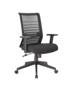 Boss Office Products Horizontal Mesh-Back Task Chair, Black/Gray