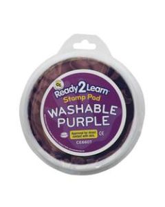 Ready 2 Learn Jumbo Washable Stamp Pad, Purple, Pack of 6