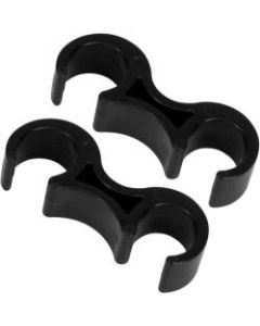 Flash Furniture Plastic Ganging Clips, 1in x 1in, Black, Pack Of 2 Clips