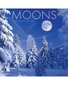 Willow Creek Press Scenic Monthly Wall Calendar, 12in x 12in, Moons, January To December 2022