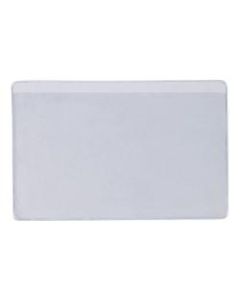 Office Depot Brand Super-Scan Press-On Vinyl Envelopes, Long Side Open, 3in x 5in, Clear, Pack of 50 Envelopes