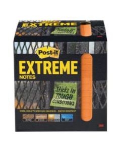 Post it Notes Extreme Notes, 3in x 3in, Orange, Pack Of 12 Pads