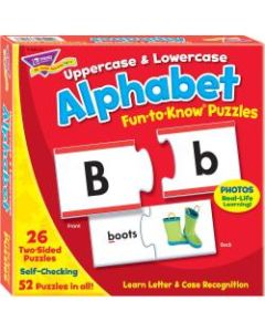 Trend Upper/Lowercase Alphabet Puzzle Set - 3+52 Piece