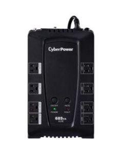 CyberPower CP685AVRG AVR UPS Systems - 685VA/390W, 120 VAC, NEMA 5-15P, Compact, 8 Outlets, PowerPanel Personal, $125000 CEG, 3YR Warranty